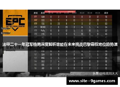 法甲二十一年冠军格局深度解析谁能在未来挑战巴黎霸权地位趋势演 法甲二十一年冠军格局深度解析谁能在未来挑战巴黎霸权地位趋势演