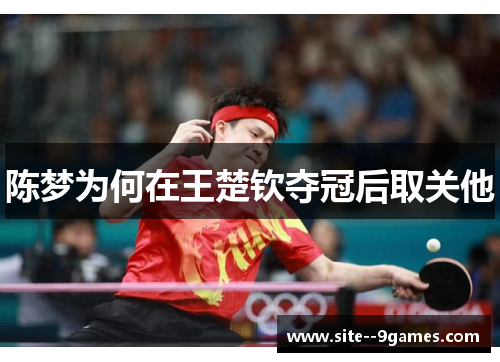 陈梦为何在王楚钦夺冠后取关他